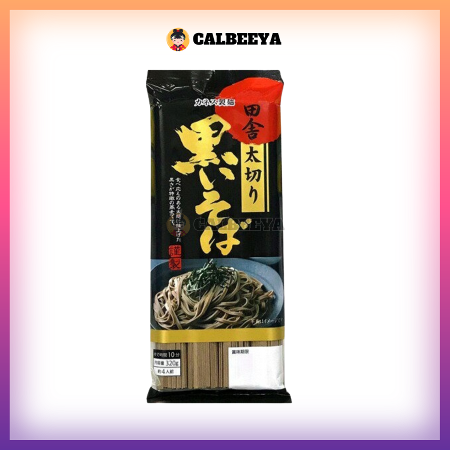 KANESU inaka hutokiri black soba 320G - Japan - 2036