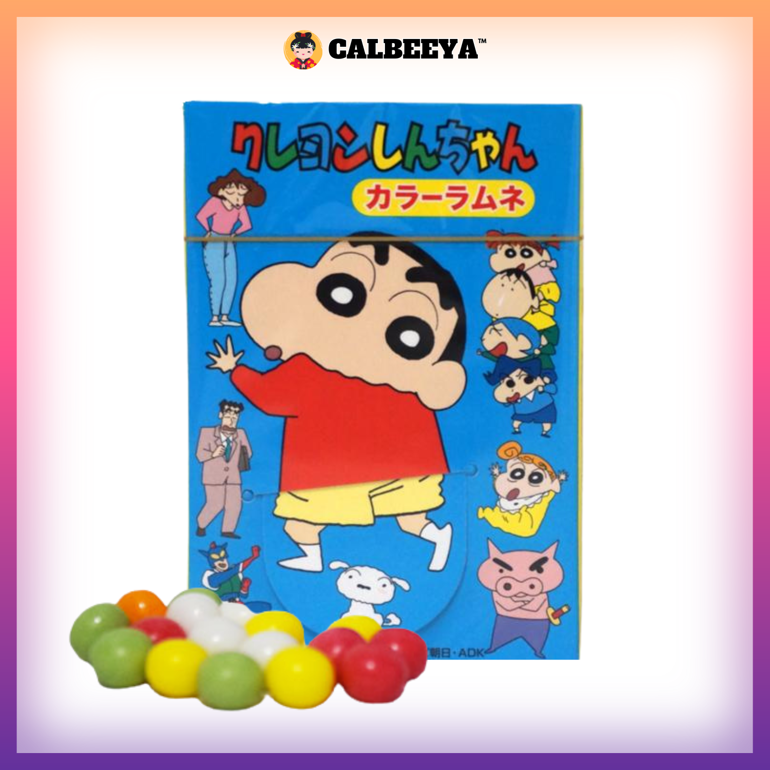 【 NON HALAL 】ORIONS COLOR RAMUNE SHIN CHAN  CANDY  12G