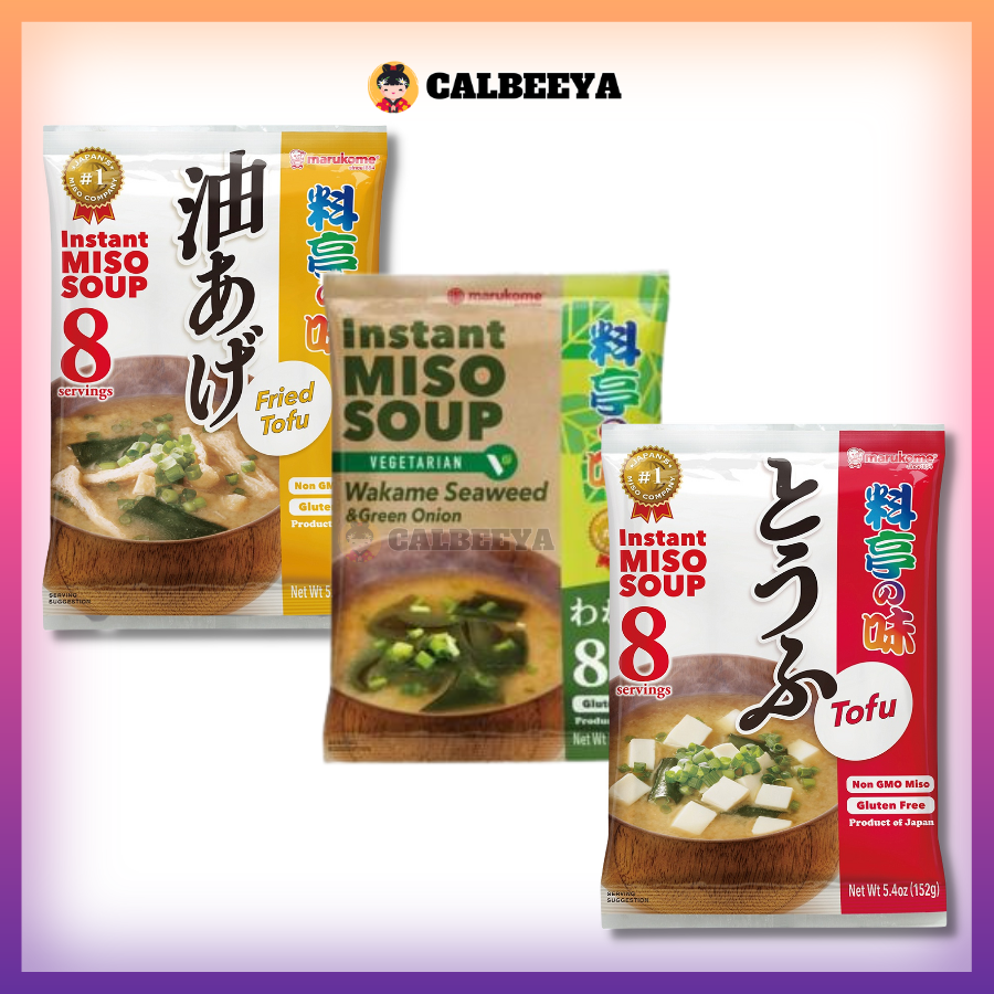 【NON-HALAL】MARUKOME Ryotei No Aji Miso Soup Series 8 Servings