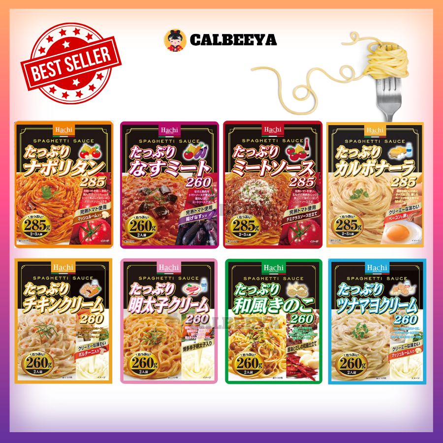 【NOLN HALAL】HACHI Tappuri Spaghetti Pasta Sauce 日本意大利酱汁 Japan