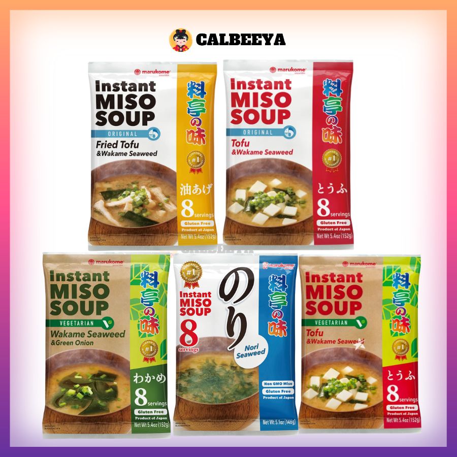 【NON-HALAL】MARUKOME Ryotei No Aji Miso Soup Series 8 Servings