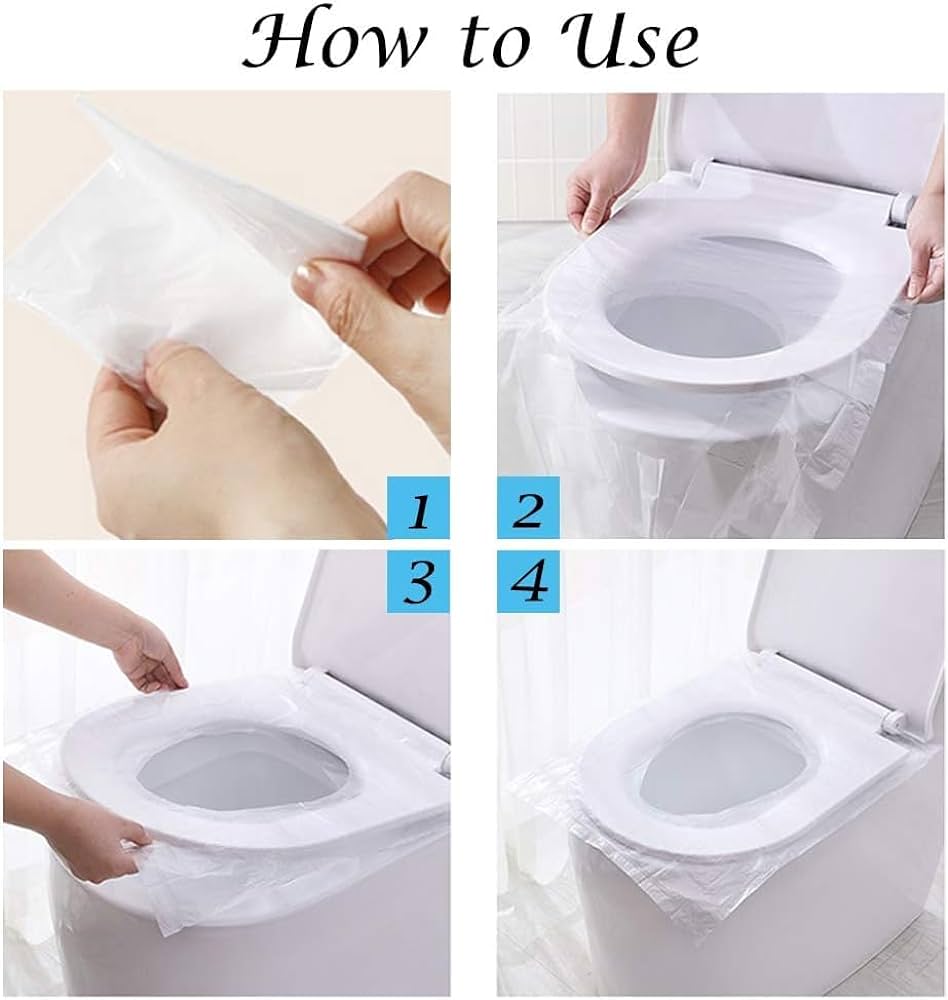 Disposable Toilet Seat Covers Non-Woven Fabric Toilet Seat Cover Antibacterial Travel Portable Toilet Seat Covers Disposable Toilet Seat Covers Non-Woven Fabric Toilet Seat Antibacterial Travel Protection