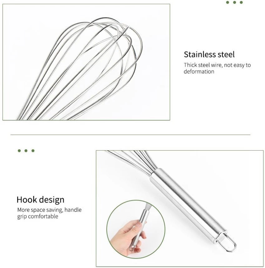 Manual Eggbeater Stainless steel multi-purpose cream and egg white beater Hand held mixer Kitchen baking tool