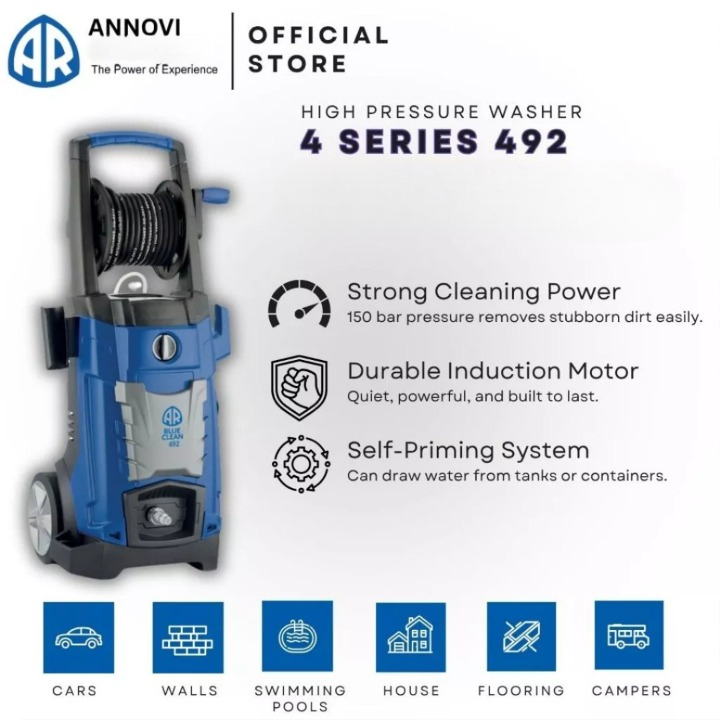 ANNOVI REVERBERI [2,100 W] (150 bar) 4 SERIES 492 Pressure Washers