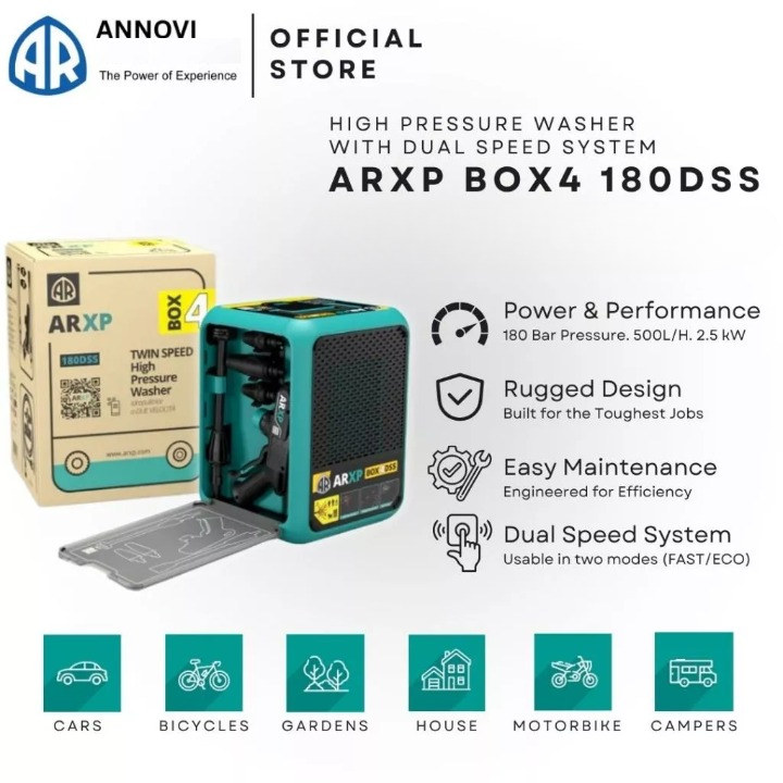 BOX 4 DSS ANNOVI REVERBERI ARXP [2,500 W] (180 bar) Pressure Washers