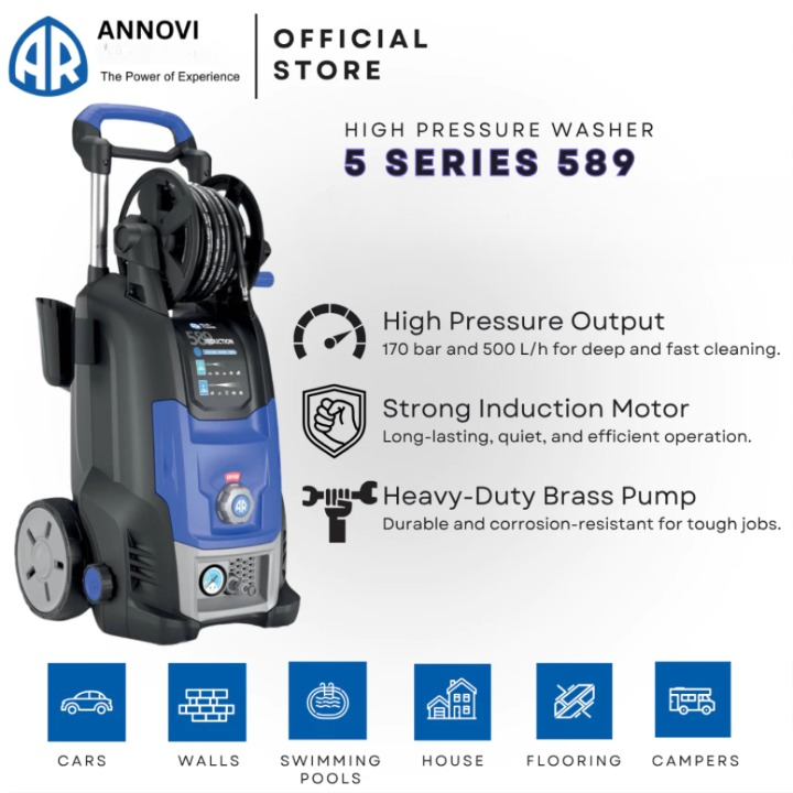 ANNOVI REVERBERI [2,500 W] (170 bar) 5 SERIES 589 Pressure Washers.