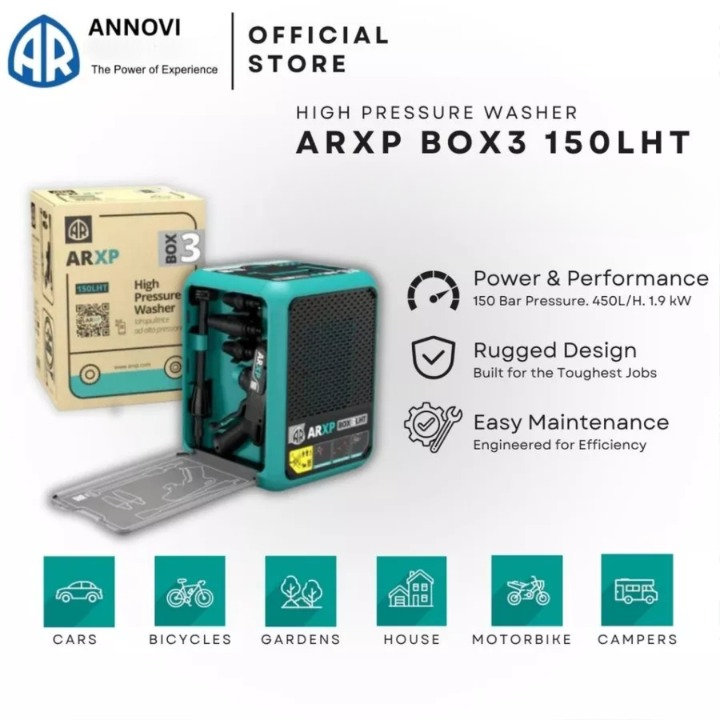 BOX 3 LHT ANNOVI REVERBERI ARXP [1,900 W] (150 bar) Pressure Washers
