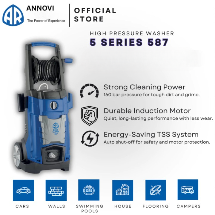 ANNOVI REVERBERI [2,500 W] (160 bar) 5 SERIES 587 Pressure Washers