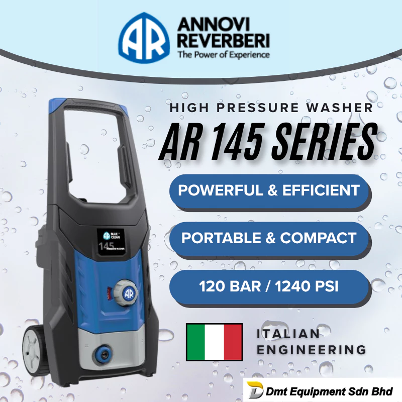 ANNOVI REVERBERI AR 145 High Pressure Washer Water Jet (Compact & Powerful Italian Engineering)