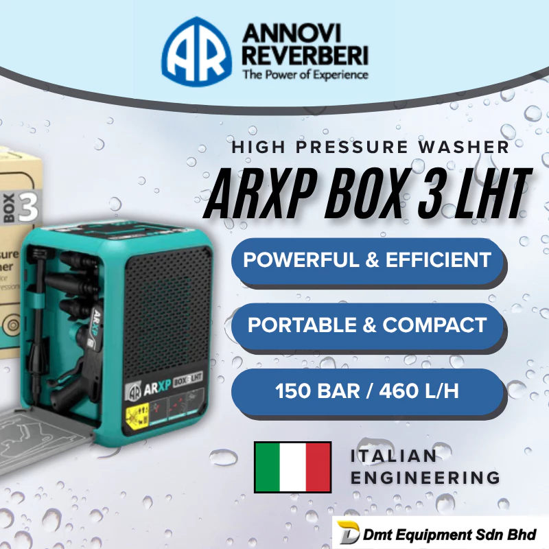 ANNOVI REVERBERI ARXP BOX 3 LHT [1,900W] Most Compact Portable High Pressure Washer Water Jet