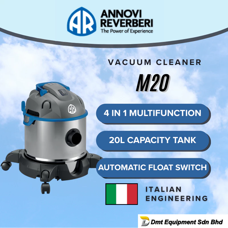 ANNOVI REVERBERI [1,200 W] (28L/s) M20 4-in-1 Multifunction Vacuum Cleaner (Ash, Wet, Dry, Blow)