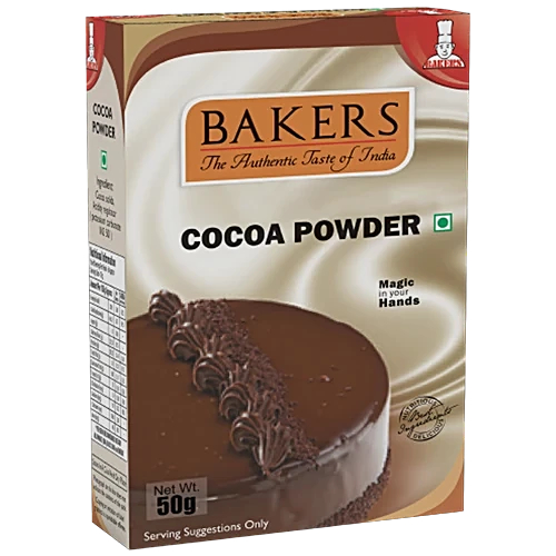 BAKERS Cocoa Powder, 50 g Carton