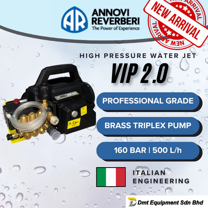 ANNOVI REVERBERI [2,500 W] (160 bar) VIP 2.0 Professional Pressure Washer Water Jet Cleaner