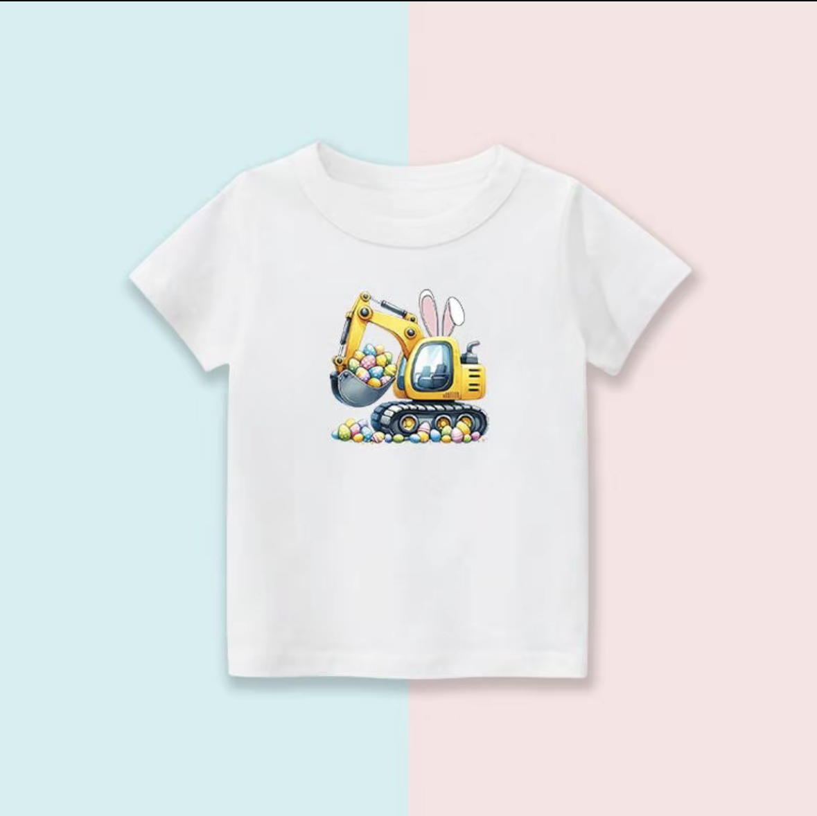 JCB Printed Kids T SHIRT 80cm - white