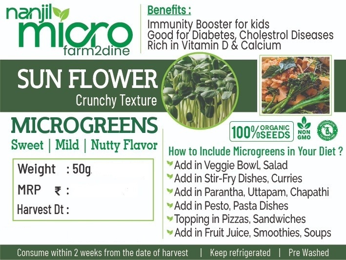 Sunflower Microgreens - Ularkani