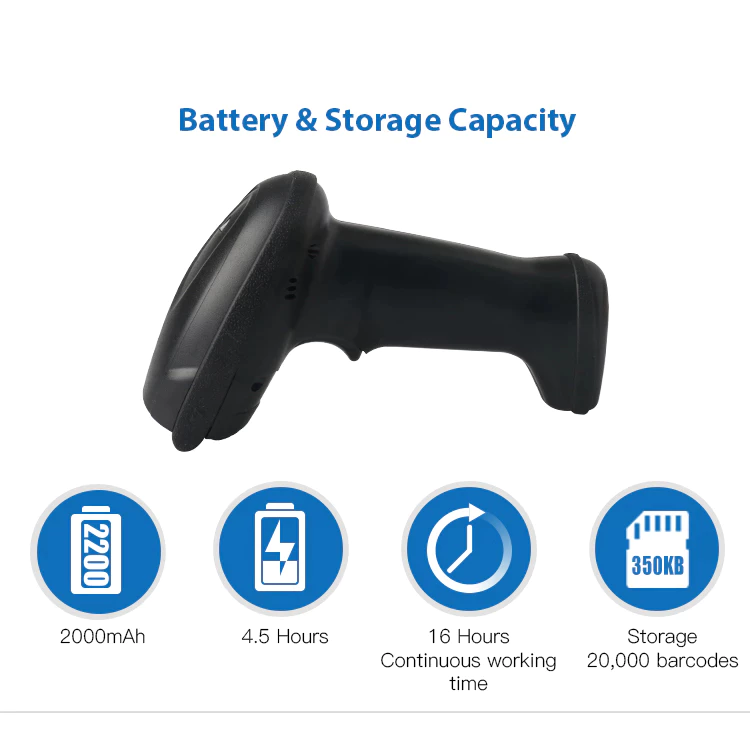Barcode Scanner 2D 1D QR Wired Barcode Scanner
