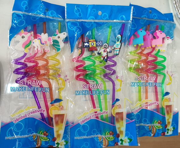 Straw 1pkt * 4 Nos