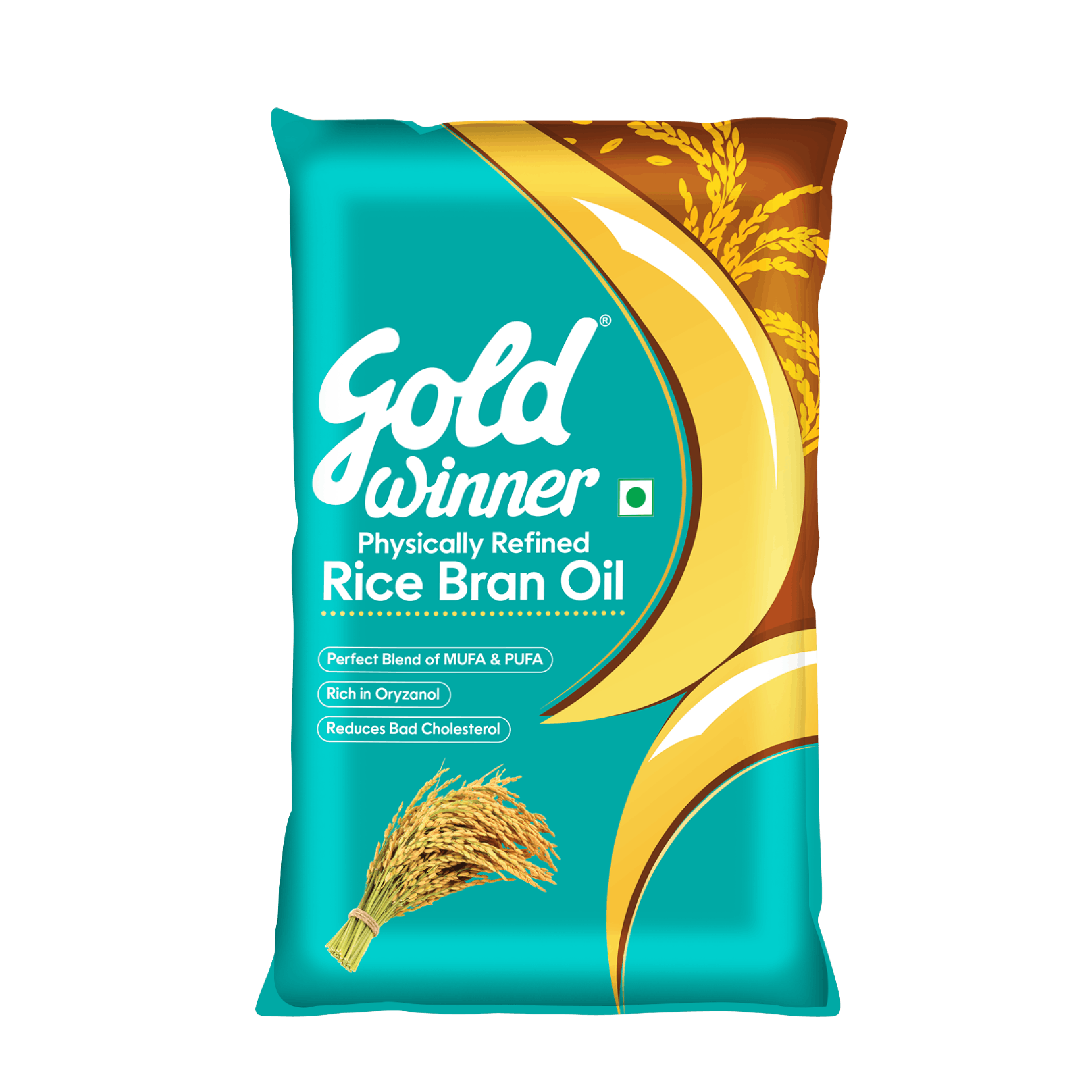 Goldwinner Ricebran Oil 1l Pouch