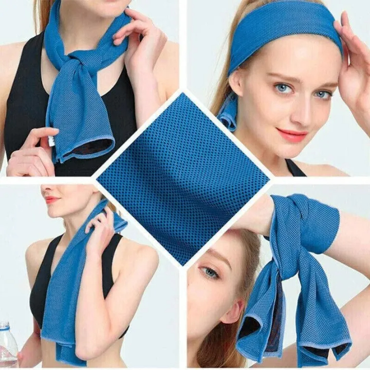 (80cmx30cm)High quality Super Cooling sports Towel quick dry breathable