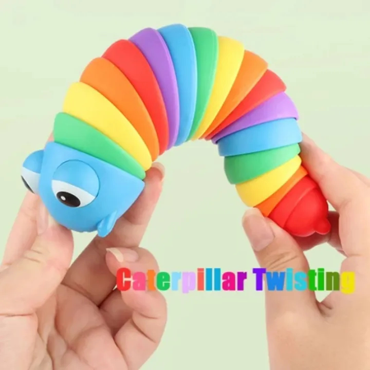 Toy Rainbow Caterpillars Twisting Sensory Toy Educational Toys for Kids Stress Relief Toys