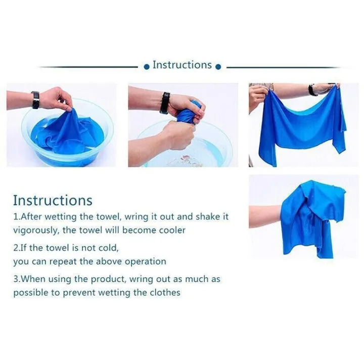 (80cmx30cm)High quality Super Cooling sports Towel quick dry breathable