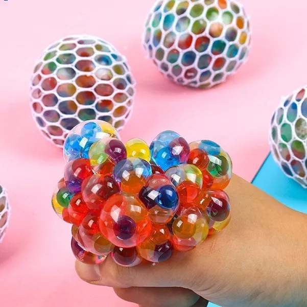 ATP Squishy Net Fruity Squeeze Decompression Fun Toy Vent Anti-Stress Fidget Ball