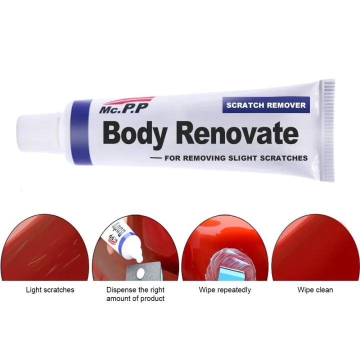 Car Scratch Remover Repair Wax With Sponge 15g Auto Scratches Repair Remover Car Body Grinding Compound Polishing Kits Scratch Paste Strong Fix Care Car Wax