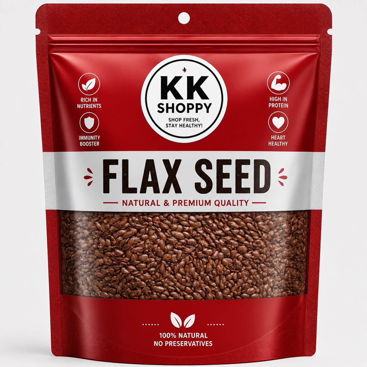 Premium Flax Seeds 250g | Whole Flax Seeds | Nuts2U