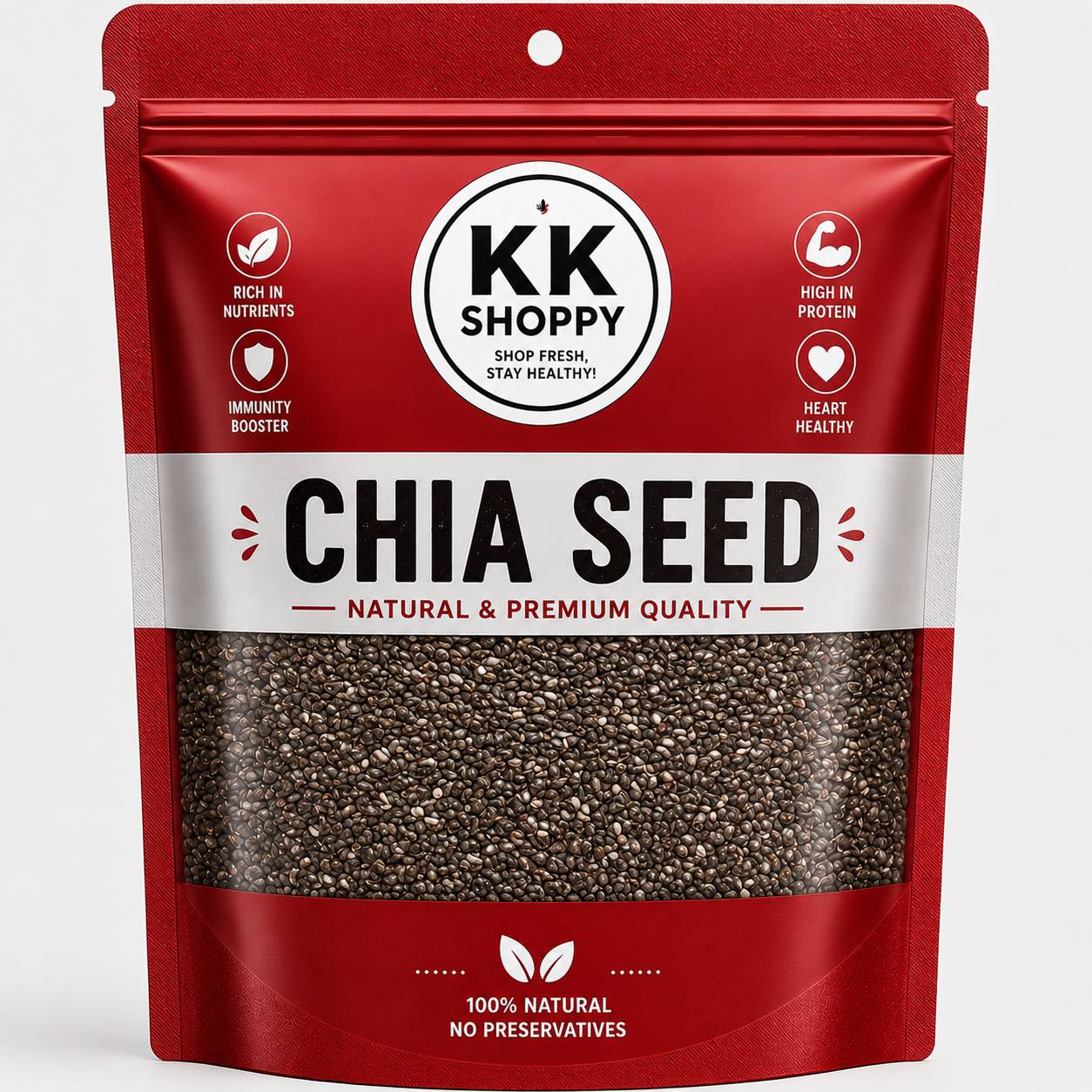 Premium Chia Seeds 250g | Black Chia Seeds | Nuts2U