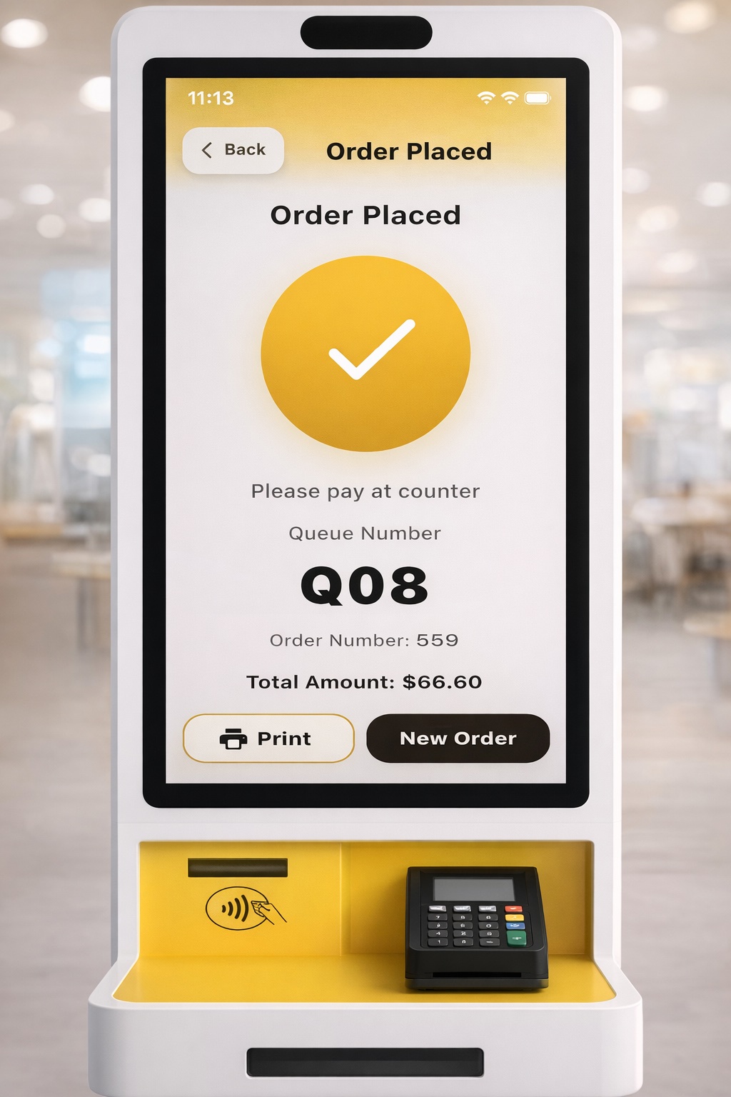 POS2U Kiosk F&B Screen 5